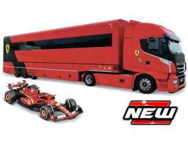 Iveco  - S-way 570 2023 red - 1:43 - Bburago - 36867 - bura36867 | Toms Modelautos