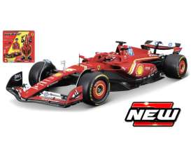 Ferrari  - SF-24 2024 red/yellow/white - 1:24 - Bburago - 26856 - bura26856 | Toms Modelautos