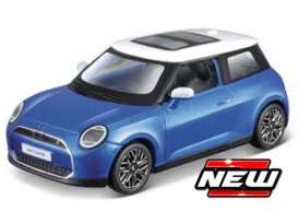 Mini Cooper - SE blue/white - Maisto - 23157 - mai23157 | Toms Modelautos