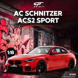 AC  - Schnitzer ACS2 2023 red - 1:18 - GT Spirit - GT505 - GT505 | Toms Modelautos