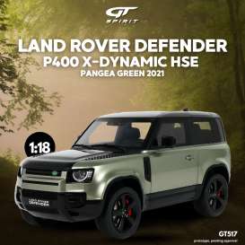 Land Rover  - Defender P400 2021 green - 1:18 - GT Spirit - GT517 - GT517 | Toms Modelautos