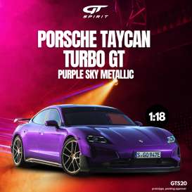 Porsche  - Taycan 2023 purple - 1:18 - GT Spirit - GT520 - GT520 | Toms Modelautos