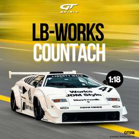 LB Works  - Countach 2023 white - 1:18 - GT Spirit - GT518 - GT518 | Toms Modelautos