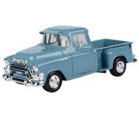 GMC  -  Blue Chip Pick-Up 1955 blue - 1:24 - Motor Max - 79382b - mmax79382b | Toms Modelautos