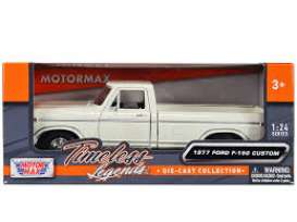 Ford  - F-150 Custom 1977 white - 1:24 - Motor Max - 79386w - mmax79386w | Toms Modelautos