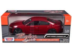 Dodge  - Charger SXT 2023 red - 1:24 - Motor Max - 79387red - mmax79387red | Toms Modelautos