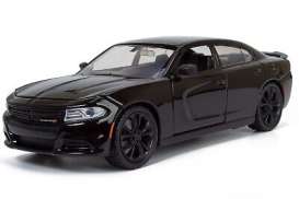 Dodge  - Charger SXT 2023 black - 1:24 - Motor Max - 79387bl - mmax79387black | Toms Modelautos