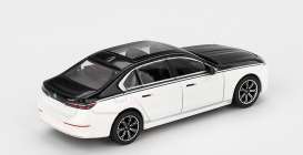 BMW  - I7 Xdrive60 2024 black/white - 1:64 - Mini GT - 00959-BL - MGT00959BL | Toms Modelautos