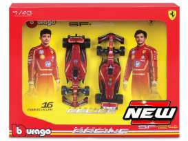 Ferrari  - 2024 red/yellow/white - 1:43 - Bburago - 18-36856 - bura36856 | Toms Modelautos