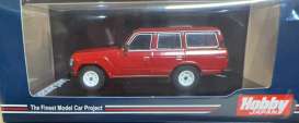 Toyota  - LandCruiser  1988 red - 1:64 - Hobby Japan - HJ641039BR - HJ641039BR | Toms Modelautos