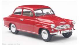 Skoda  - Octavia Super  1959 red - 1:24 - Whitebox - 124265 - WB124265 | Toms Modelautos