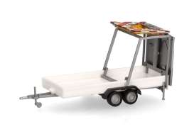 Trailer  - white - 1:87 - Herpa - H052368-004 - herpa052368-004 | Toms Modelautos