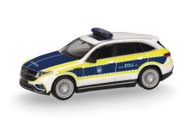 Mercedes Benz  - EQC white/blue/yellow - 1:87 - Herpa - H098366 - herpa098366 | Toms Modelautos