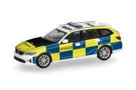 BMW  - 3 Touring white/yellow/blue - 1:87 - Herpa - H098403 - herpa098403 | Toms Modelautos