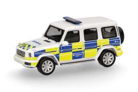 Mercedes Benz  - G white/yellow/blue - 1:87 - Herpa - H098410 - herpa098410 | Toms Modelautos