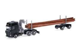 Scania  - CR 20 HD black/brown - 1:87 - Herpa - H319089 - herpa319089 | Toms Modelautos