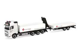 Volvo  - FH GL 2020 white/red - 1:87 - Herpa - H319119 - herpa319119 | Toms Modelautos