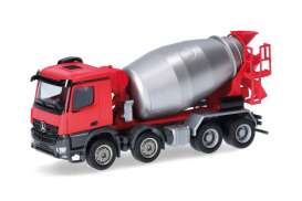 Mercedes Benz  - Arocs M red/grey - 1:87 - Herpa - H319133 - herpa319133 | Toms Modelautos