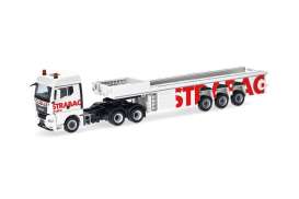 MAN  - TGX GM white/red - 1:87 - Herpa - H319270 - herpa319270 | Toms Modelautos