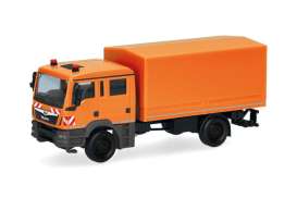 MAN  - TGM MzKW orange - 1:87 - Herpa - H319300 - herpa319300 | Toms Modelautos