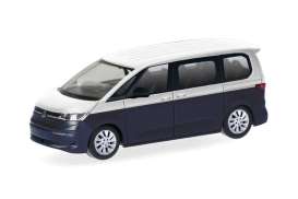 Volkswagen  - Multivan Bi-Color white/blue - 1:87 - Herpa - H430425 - herpa430425 | Toms Modelautos