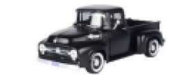 Ford  - F-100 1956 matt black - 1:24 - Motor Max - 73235mbk - mmax73235mbk | Toms Modelautos