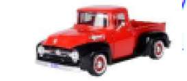 Ford  - F-100 1956 red/black - 1:24 - Motor Max - 73235rb - mmax73235rb | Toms Modelautos