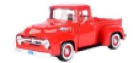 Ford  - F-100 1956 red - 1:24 - Motor Max - 73235rw - mmax73235rw | Toms Modelautos