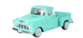 Chevrolet  - Stepside 1955 turquoise - 1:24 - Motor Max - 73236t - mmax73236t | Toms Modelautos