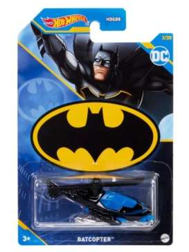 Batman  - Batcopter black/blue - 1:64 - Hotwheels - HLK57 - hwmvHLK57 | Toms Modelautos