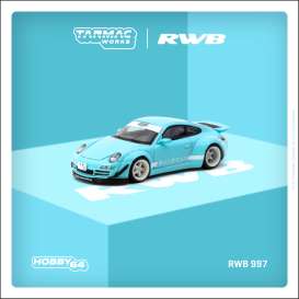 Porsche  - RWB 997 blue - 1:64 - Tarmac - T64-057-LO - TC-T64-057-LO | Toms Modelautos