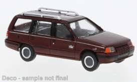 Opel  - Kadett E Carav 1989 dark red - 1:87 - Brekina - pcx870499 - PCX870499 | Toms Modelautos