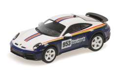 Porsche  - 911 2022 white/blue/red - 1:43 - Minichamps - 410062075 - mc410062075 | Toms Modelautos