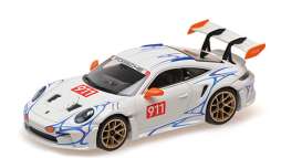 Porsche  - 911 (992) GT3RS 2023 white/orange - 1:43 - Minichamps - 410062115 - mc410062115 | Toms Modelautos