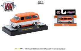 Chevrolet  - Van G10 1975 orange/white - 1:64 - M2 Machines - 32500R97-1975 - M2-32500R97-1975 | Toms Modelautos