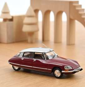 Citroen  - DS 23 Pallas 1972 red/silver - 1:43 - Norev - 158078 - nor158078 | Toms Modelautos