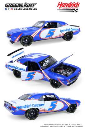 Chevrolet  - Camaro 1969 blue/white/red - 1:18 - Highway 61 - HWY-18053 - hwy18053 | Toms Modelautos