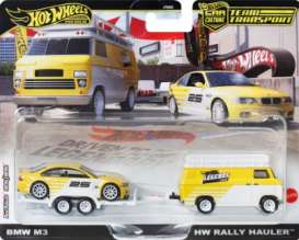 BMW  - M3 1992 yellow/white - 1:64 - Hotwheels - JFM93 - hwmvJFM93 | Toms Modelautos