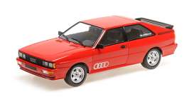 Audi  - Quattro 1980 red - 1:18 - Minichamps - 155016124 - mc155016124 | Toms Modelautos