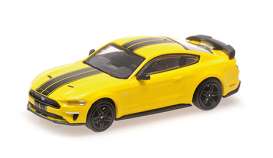 Ford Mustang - 2018 yellow/black - 1:87 - Minichamps - 870087027 - mc870087027 | Toms Modelautos