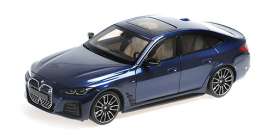 BMW  - i4 M50 2022 blue metallic - 1:18 - Minichamps - 110023012 - mc110023012 | Toms Modelautos