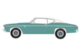 Chevrolet  - Chevelle Hard Top  1969 turquoise - 1:18 - Auto World - AMM1348 - AMM1348 | Toms Modelautos