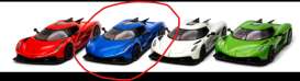 Koenigsegg  - Jesko Absolut blue - 1:36 - Kinsmart - 5473W - KT5473Wbl | Toms Modelautos