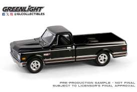 Chevrolet  - Cheyenne C10 Short Bed 1972 black - 1:64 - GreenLight - 30546 - gl30546 | Toms Modelautos