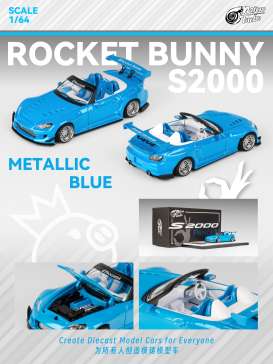 Rocket Bunny  - S2000 blue - 1:64 - Microturbo - MT6408B2 - MT6408B2 | Toms Modelautos