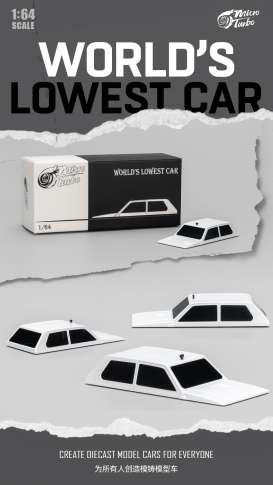   - World`s Lowest Car white - 1:64 - Mot Hobby - MT6410A2 - MT6410A2 | Toms Modelautos