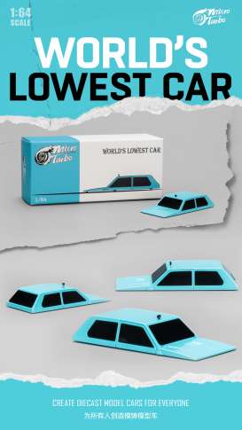   - World`s Lowest Car blue - 1:64 - Mot Hobby - MT6410A1 - MT6410A1 | Toms Modelautos