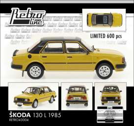 Skoda  - 130 L 1985 mustard - 1:43 - Fox18 - FOXRETRO43004 - FOX43004 | Toms Modelautos