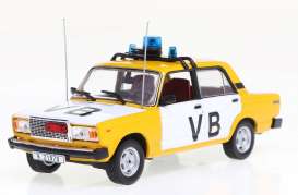 Lada  - VAZ 2107 orange/white - 1:43 - Fox18 - FOX43035 - FOX43035 | Toms Modelautos