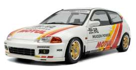 Honda  - Civic (EG6) 1992 white/yellow/orange - 1:18 - Solido - 1810404 - soli1810404 | Toms Modelautos